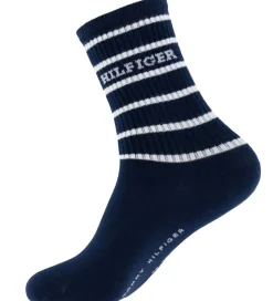 Tommy Hilfiger Strømper - 2-pak - Navy m. Hvid/Glimmer