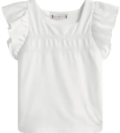 Tommy Hilfiger Top - Ruffle - Hvid