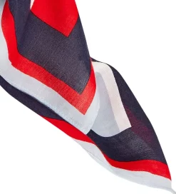 Tommy Hilfiger Tørklæde - Rød/Twilight Navy