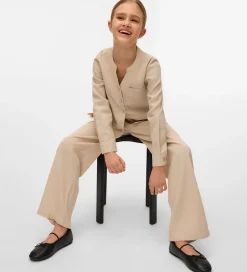 Vero Moda Girl Skjorte - VmMymilo - V-Neck - Silver Lining