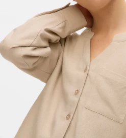 Vero Moda Girl Skjorte - VmMymilo - V-Neck - Silver Lining