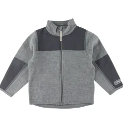 Voksi Fleecejakke - Uld - Gråmeleret