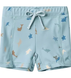 Wheat Badebukser - Ulrik - UV40+ - Soft Blue Sea Life