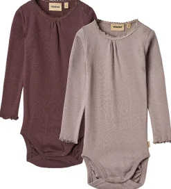 Wheat Body l/æ - 2-pak - Rib - Purple Fudge