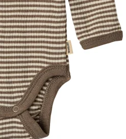 Wheat Body l/æ - Uld - Rib - Lucca - Wood Stripe