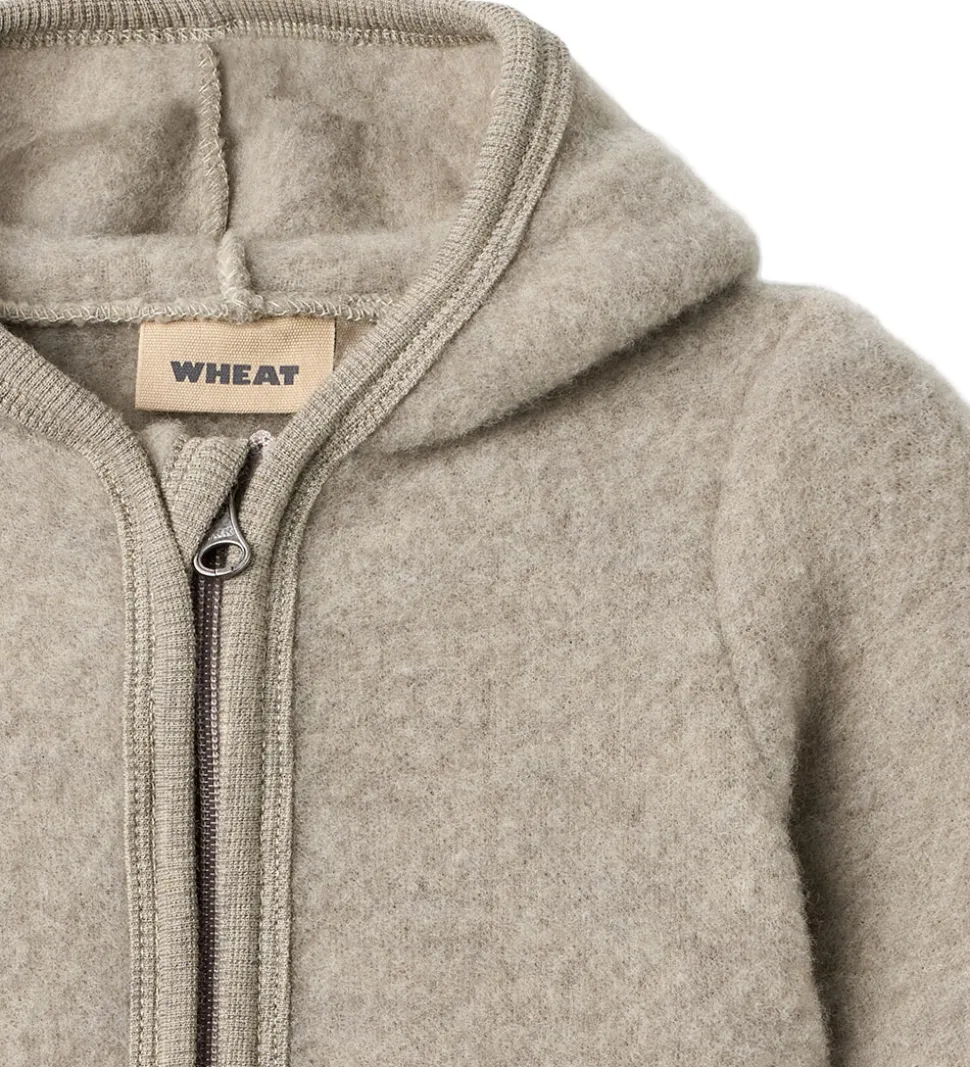 Wheat Heldragt - Uldfleece - Ata - Khaki Melange