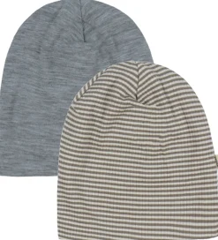 Wheat Huer - Uld - 2-pak - Emo - Wood Stripe