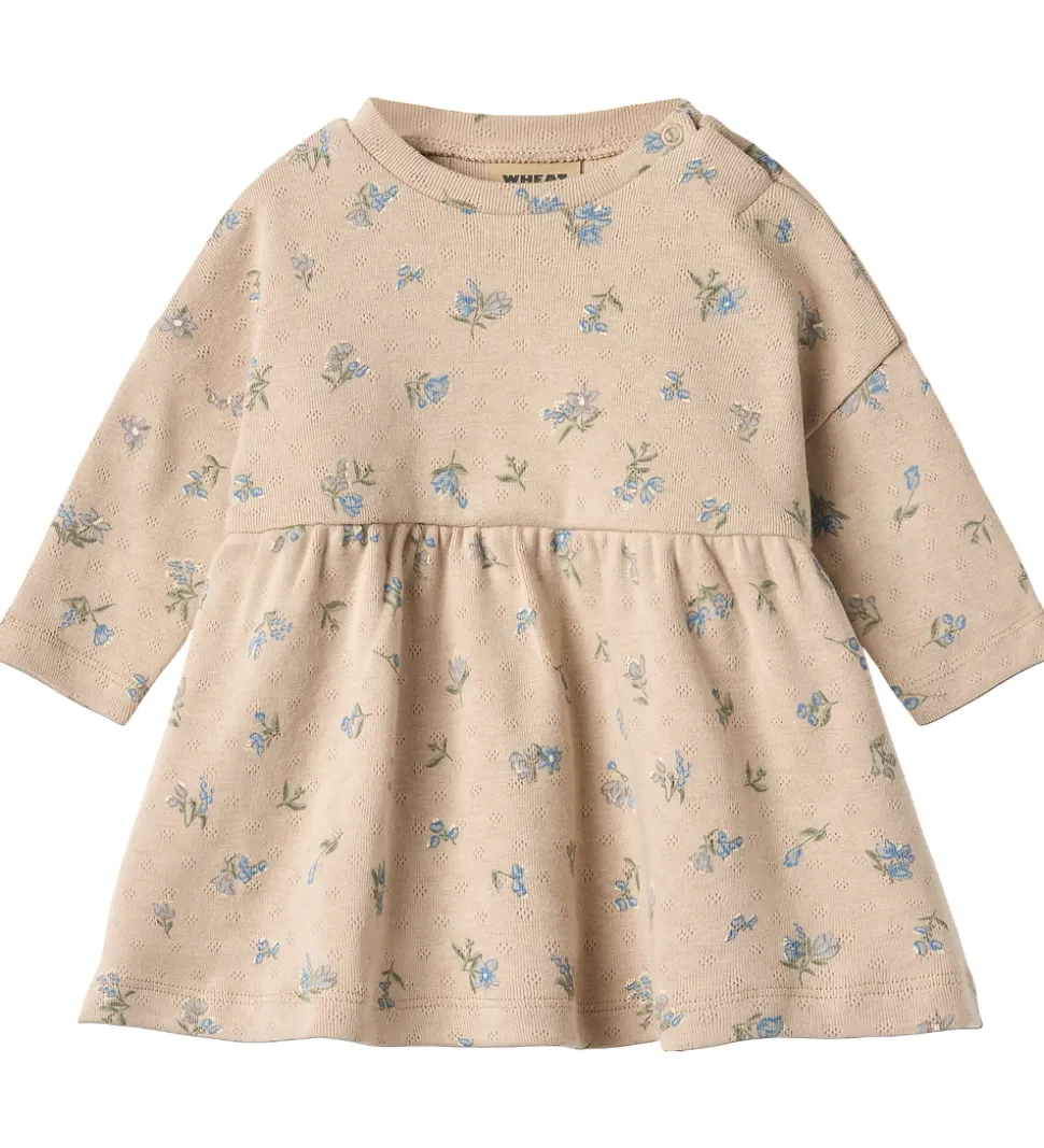 Wheat Kjole - Emmy - Warm Sand Flowers