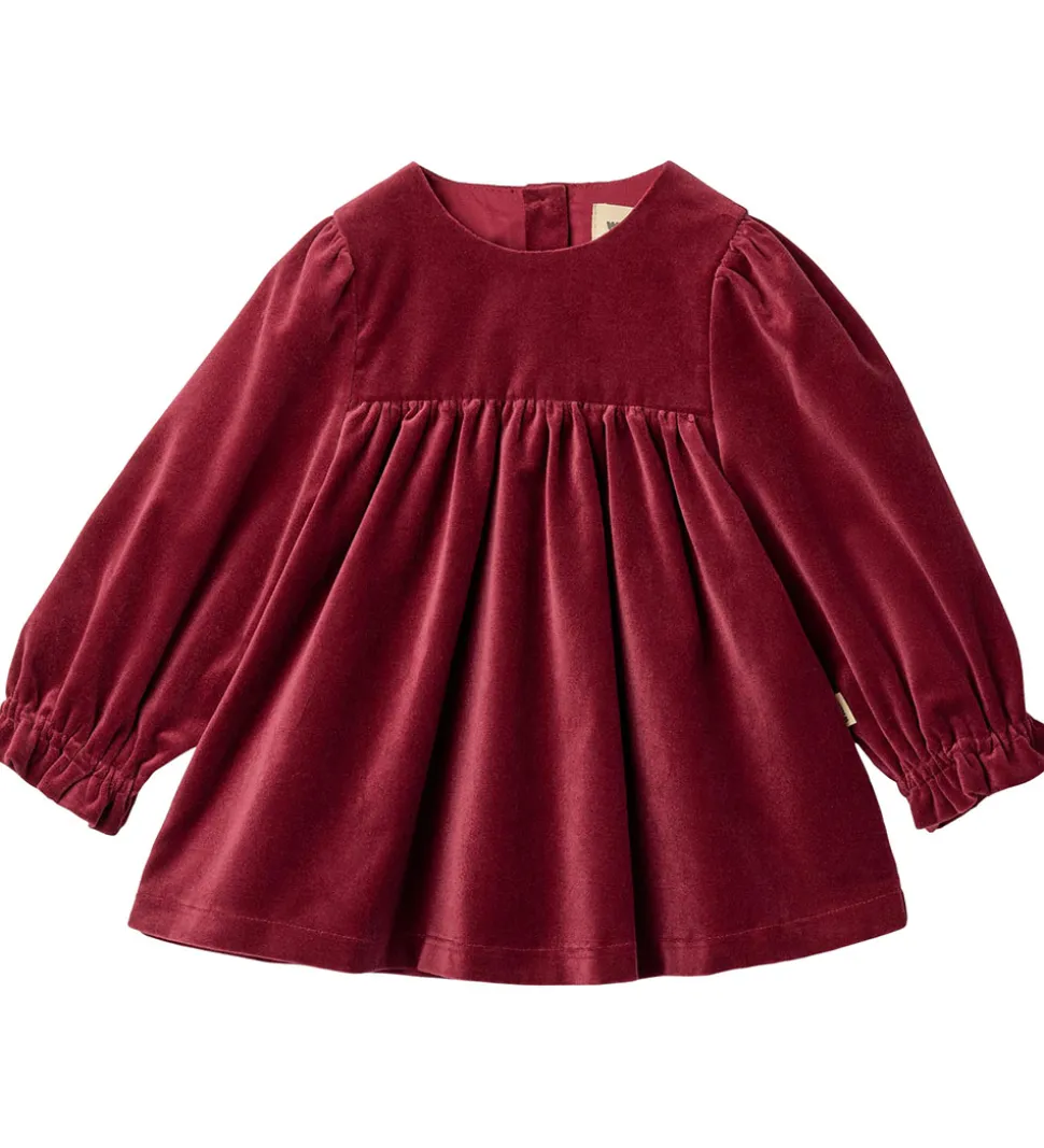 Wheat Kjole - Velour - Elvira - Ruby Red