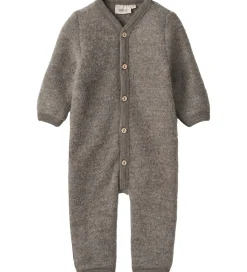 Wheat Køredragt - Uldfleece - Levi - Brown Melange