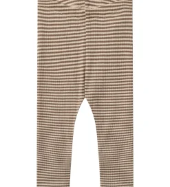 Wheat Leggings - Uld - Rib - Agi - Wood Stripe