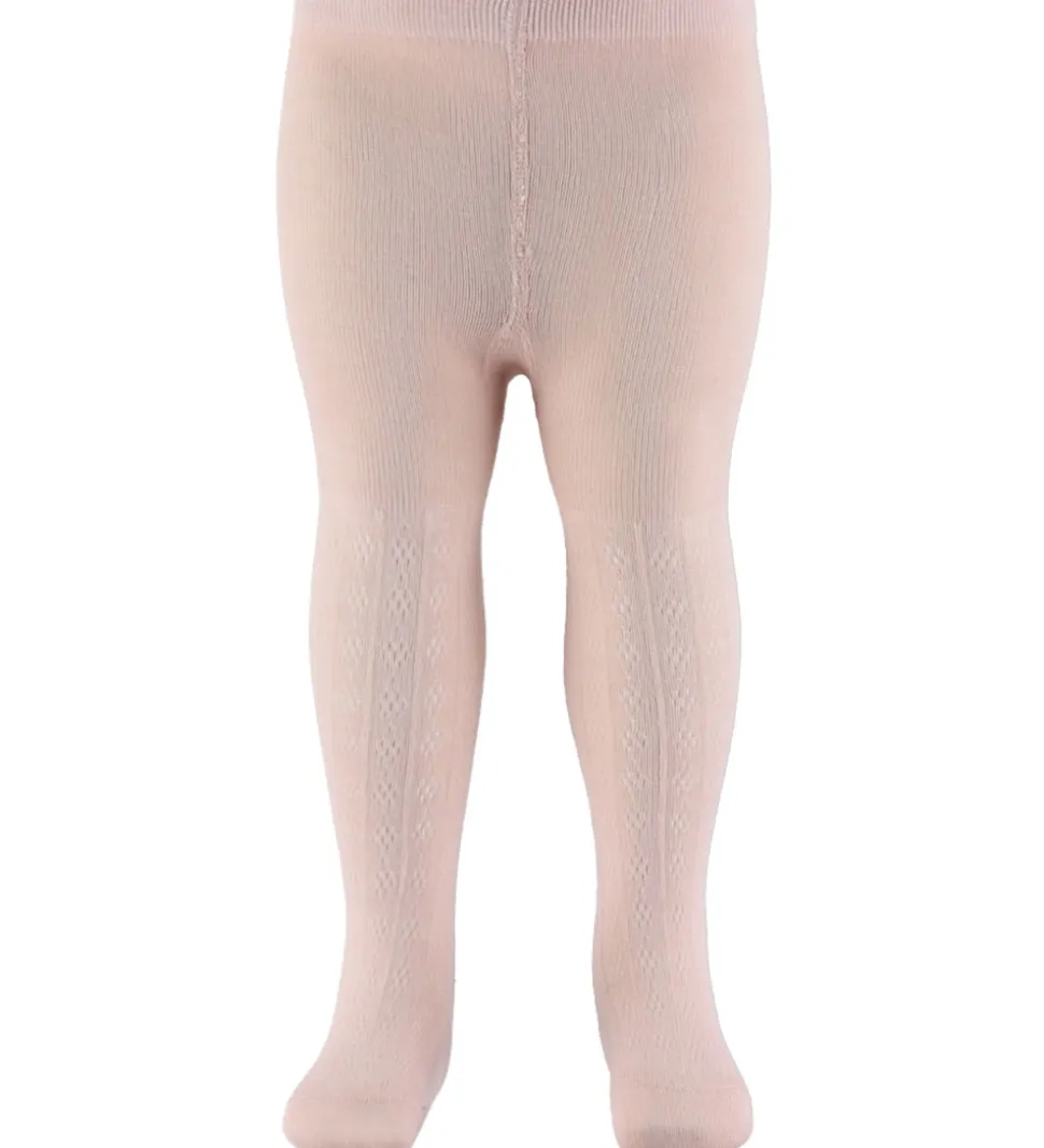 Wheat Strømpebukser - Pointelle - Izzy - 2-pak - Powder m. Hulmø