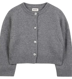 Zadig & Voltaire Cardigan - Mirka - Uld/Polyamid - Gråmeleret